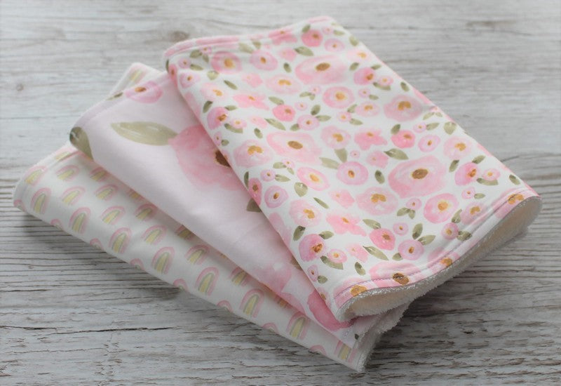 Set of Three Burp Cloths