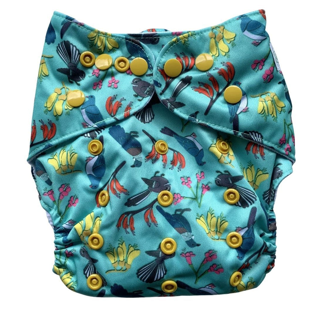 Bear and Moo, Flora and Fauna Cloth Nappy