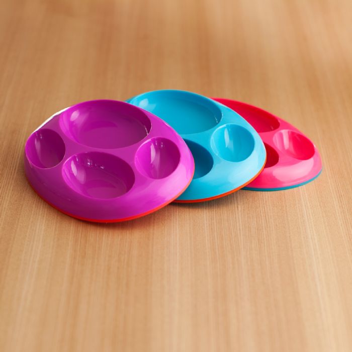 Boon 3 Platters Non skid Girl