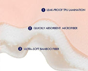 Bamboo/Visco, 3pairs Breast Pads and Laundry Bag