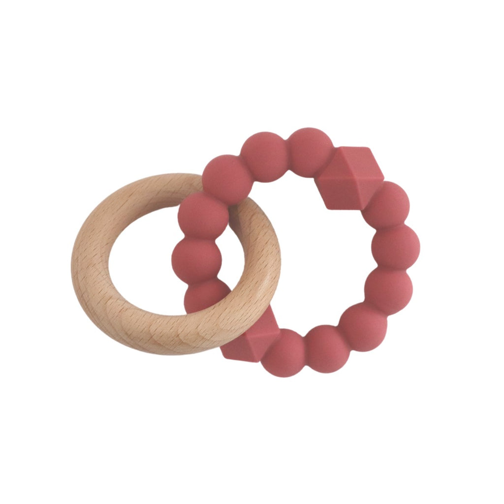 Moon Teether Jellystone Dusky Pink