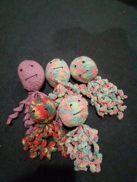 Hand Knitted Octopus