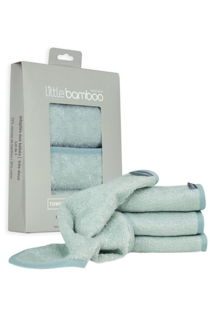 Little Bamboo Towelling Washers - Whisper
