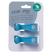 All4 Ella Pram Pegs.  Fluro Pink 2 peg set