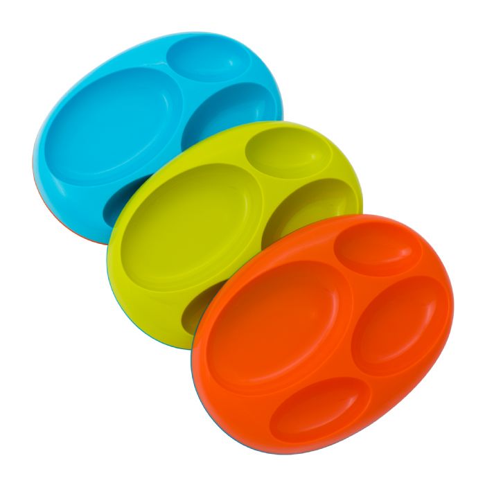 Boon 3pkt Non Skid Platters Boy