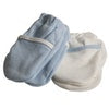 Safety First 2 Pairs  Non Scratch Mittens Blue or Pink