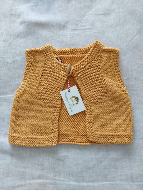 Cotton Handknitted Vest Newborn