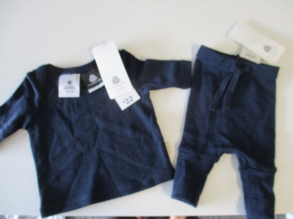 Newborn Merino Top and Pants Prem