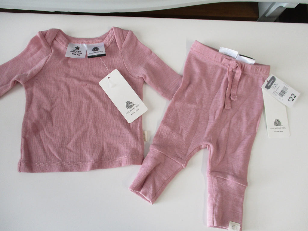 Newborn Merino Top and Pants Prem