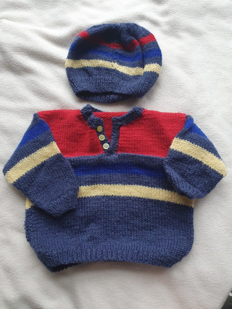 Handknitted Wool 3-6mths