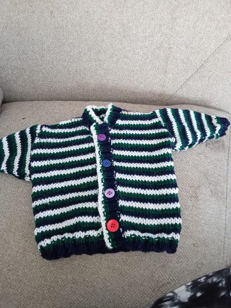 Handknitted Newborn  Cardi