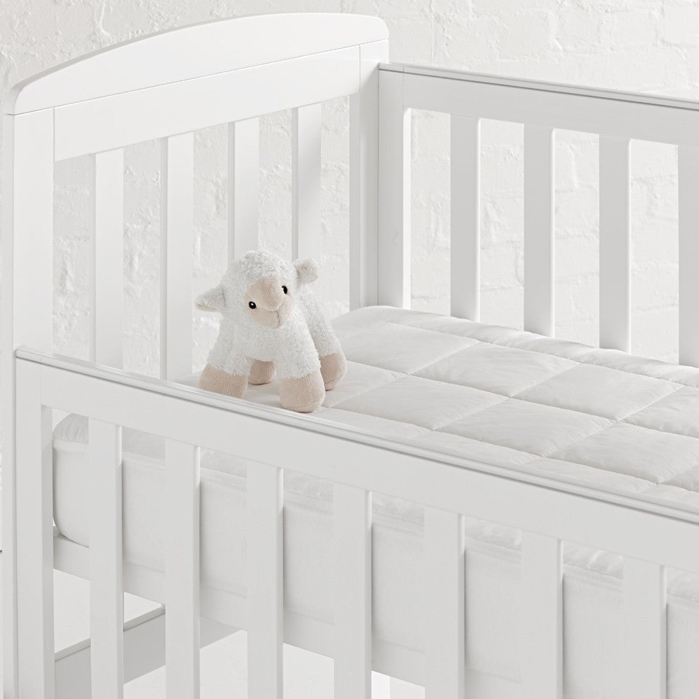 Washable Wool Mattress Protector by Fairydown. Cot Size