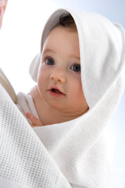 Little Bamboo Hooded Towel , White