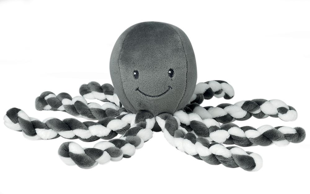 Nattou Lapidou Collection Cuddley Octopus Plush. 5 colours