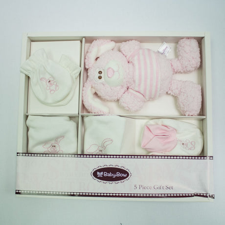 4 piece Pink Bunny Gift Set in box