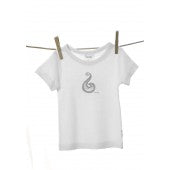 Snooky, Baby T shirt with Hook Print.  White/Blue/Pink